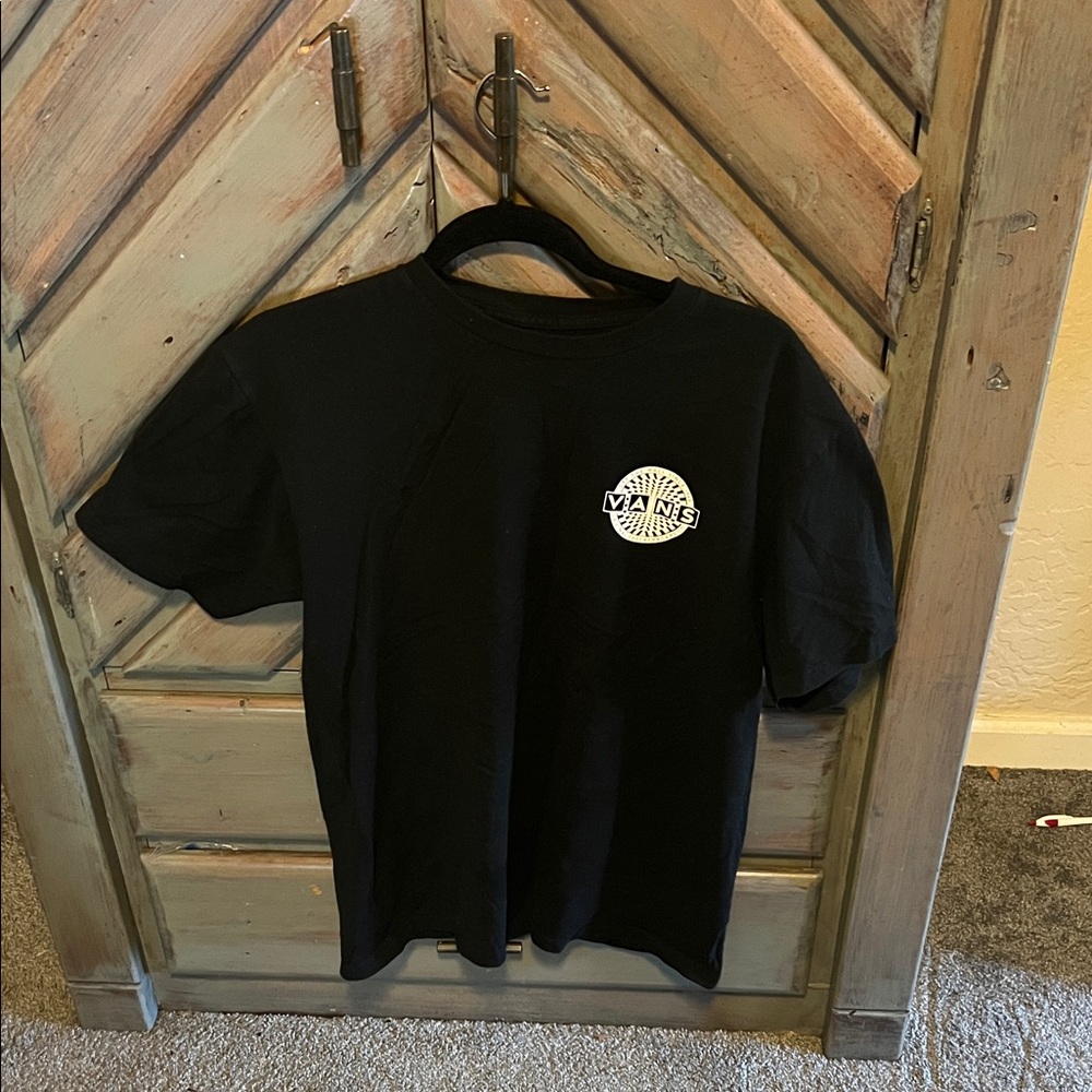 Vans Black Tee with White Logo